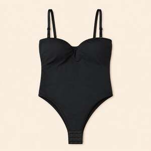 NWT Juxlabel Black Shapewear Bodysuit Sculpting Clean Girl Top S